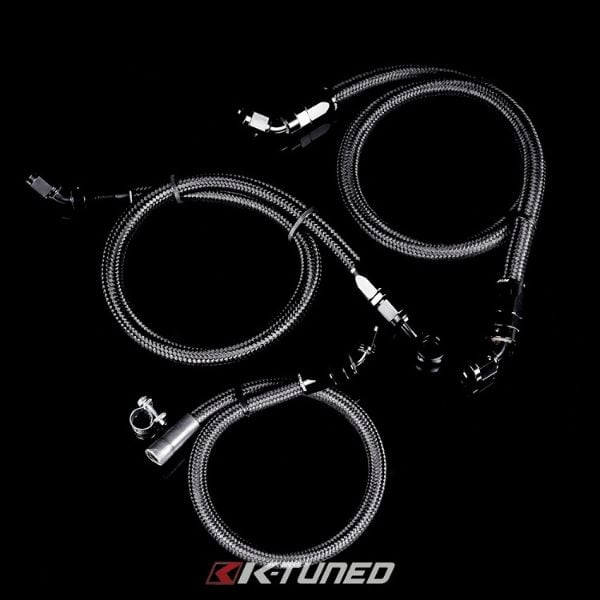 K-Tuned - 6AN Fuel Line Kit Used With OEM Fuel Filter - Elusive Racing