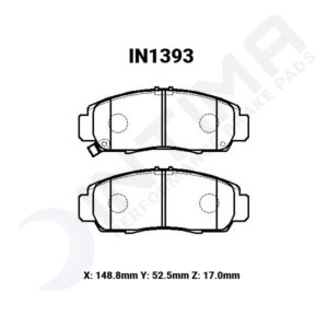 Intima RR Front Brake Pads - Accord Euro CL7/CL9 - Image 2
