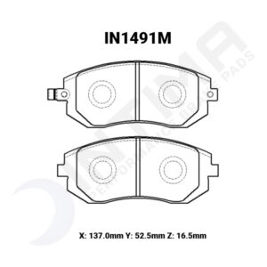 Intima RR Front Brake Pads - 86 GT/GTS, GR86, BRZ, WRX 08-14, Forester 02-13 - Image 2