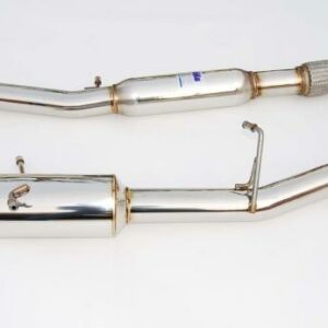 Invidia N1 Turbo Back Exhaust Non Resonated w/Catless Down Pipe, Ti Tip - Subaru WRX/STI GD 01-07 - Image 2