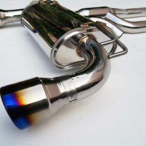 Invidia Q300 Turbo Back Exhaust w/PSR O2 Outlet, Ti Tips - Mitsubishi Evo X - Image 2